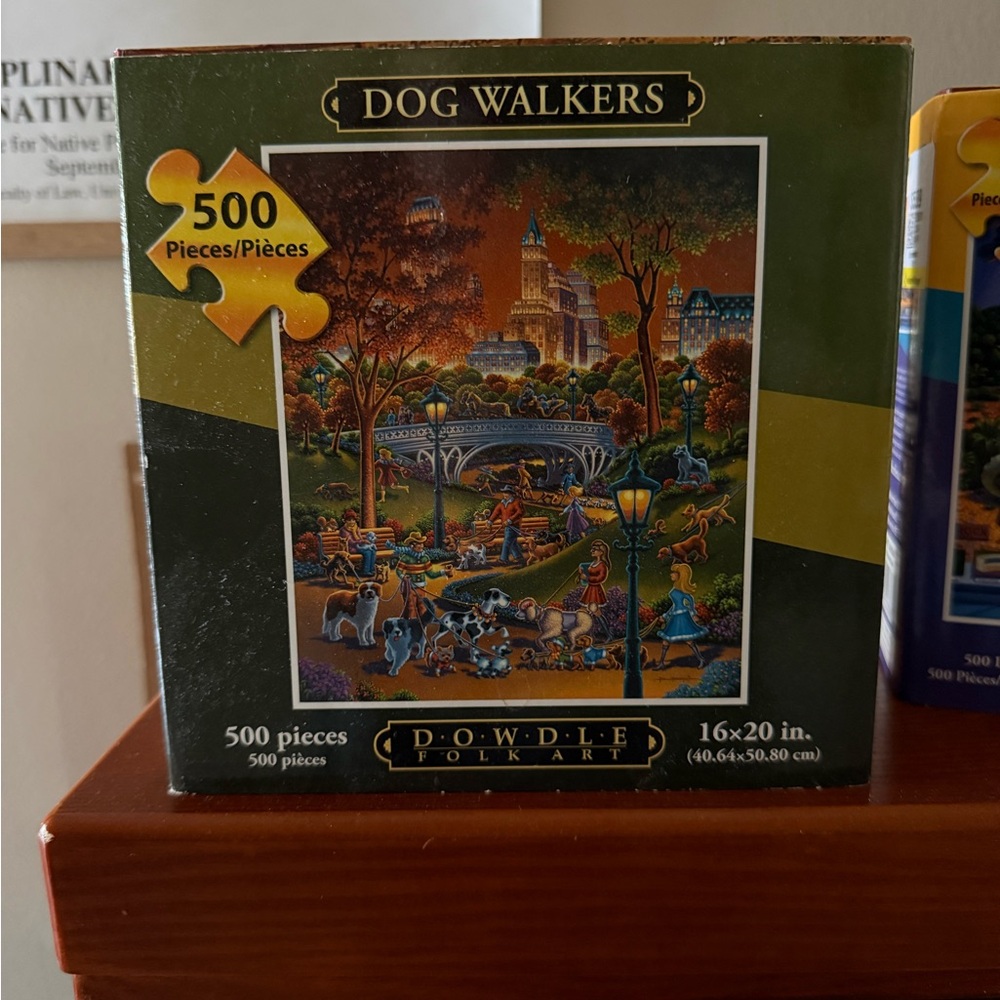 Dowdle Folk Art Dog Walkers Puzzle - 500 Pieces
